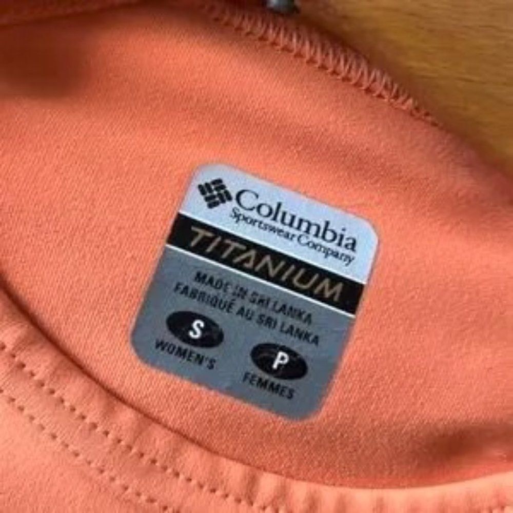 Columbia Titanium Activewear Tangerine Cap Sleeve Top W/Pocket S - Picture 6 of 11